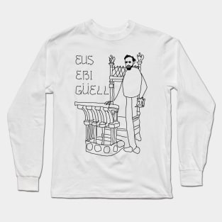 Eusebi Güell patron of Gaudí by 9JD Long Sleeve T-Shirt